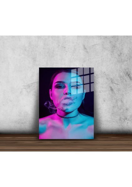 Creative Fashion 3d Dekoratif Baskı Cam Tablo 01