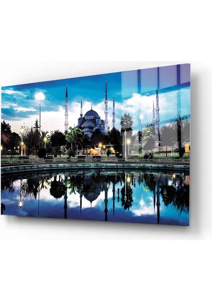 Şehirler Ve Manzaralar, Yapay Zeka Destekli, 3d Dekoratif Baskı Yatay Cam Tablo 402