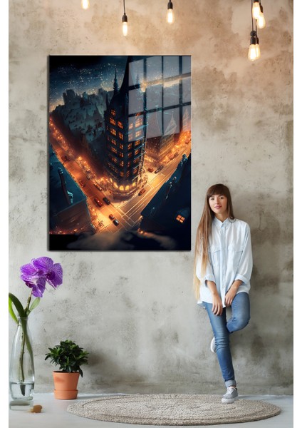 Doğa, Manzara 3d Dekoratif Bask Cam Tablo 49