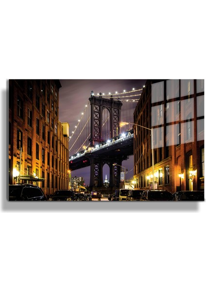 Şehirler Ve Manzaralar, Yapay Zeka Destekli, 3d Dekoratif Baskı Yatay Cam Tablo 281