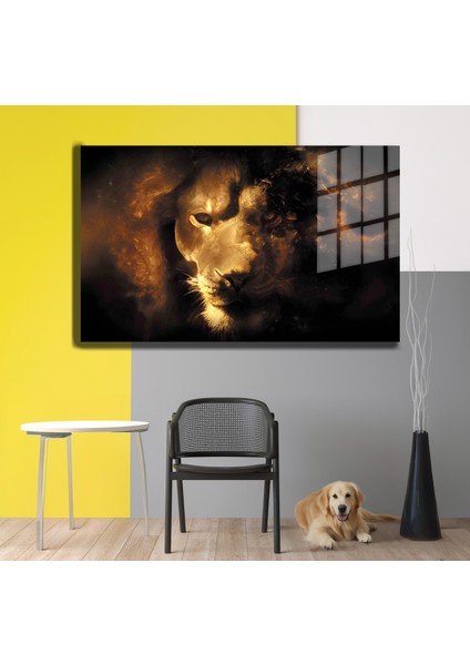 Eğlenceli Hayvanlar, Yapay Zeka Destekli, 3d Dekoratif Baskı Yatay Cam Tablo 53 modelleri