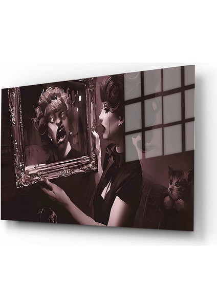 Creative Fashion 3d Dekoratif Baskı Yatay Cam Tablo 01 fiyatları