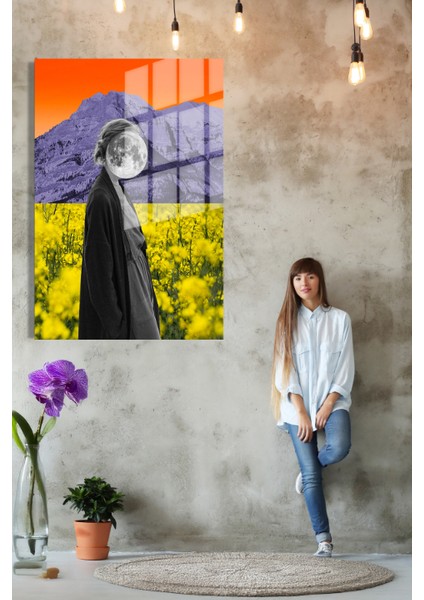 Popart Digital Sanatlar,3d Dekoratif Baskı Cam Tablo 68