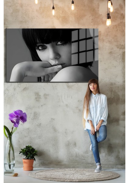 Creative Fashion 3d Dekoratif Baskı Yatay Cam Tablo 01 modelleri