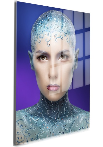Creative Fashion 3d Dekoratif Baskı Cam Tablo 01
