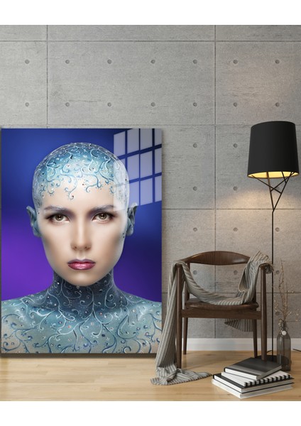 Creative Fashion 3d Dekoratif Baskı Cam Tablo 01