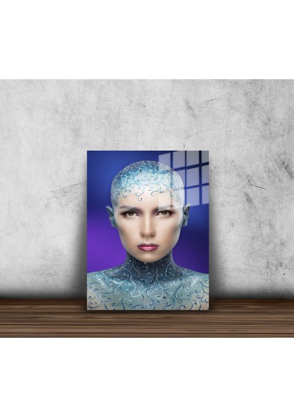 Creative Fashion 3d Dekoratif Baskı Cam Tablo 01