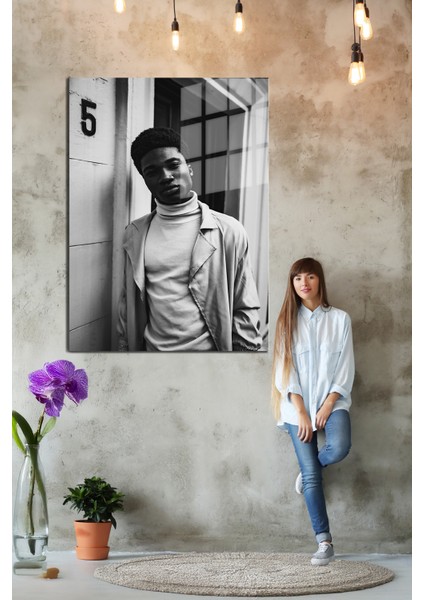 Creative Fashion 3d Dekoratif Baskı Cam Tablo 01