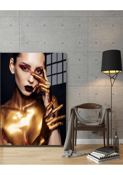 Creative Fashion 3d Dekoratif Baskı Cam Tablo 01