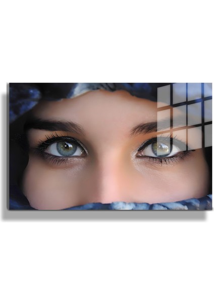 Creative Fashion 3d Dekoratif Baskı Yatay Cam Tablo 01