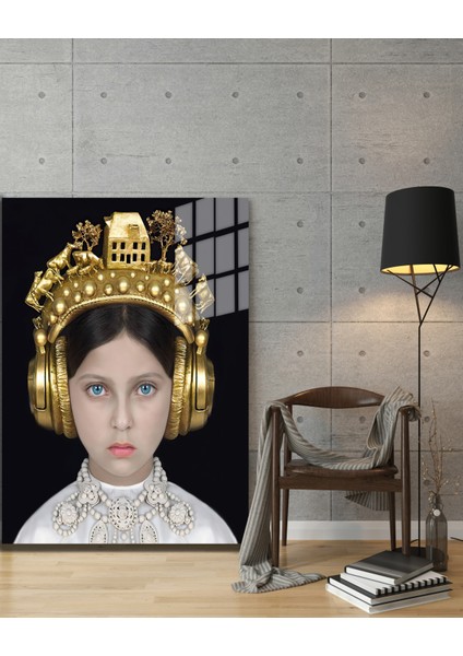 Creative Fashion 3d Dekoratif Baskı Cam Tablo 01