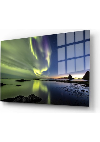 Doğa, Manzara 3d Dekoratif Baskı Yatay Cam Tablo 01