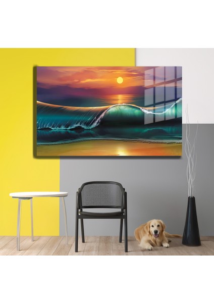 Doğa, Manzara 3d Dekoratif Baskı Yatay Cam Tablo 01 fiyatları