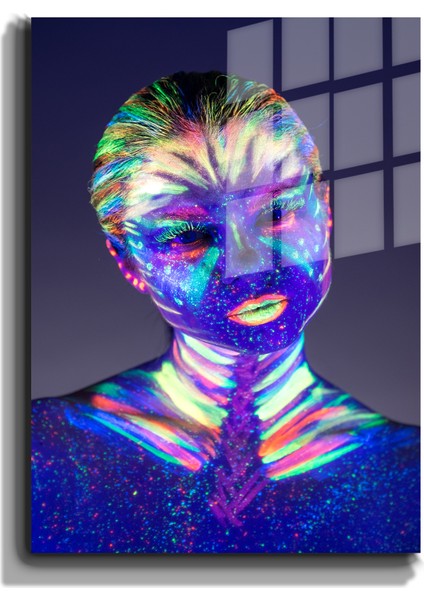 Creative Fashion 3d Dekoratif Baskı Cam Tablo 01