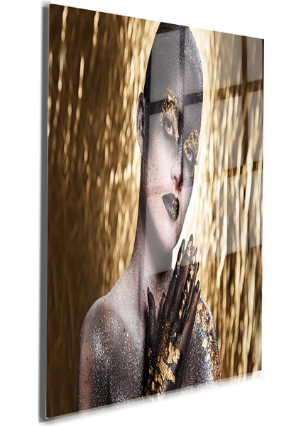 Creative Fashion 3d Dekoratif Baskı Cam Tablo 01