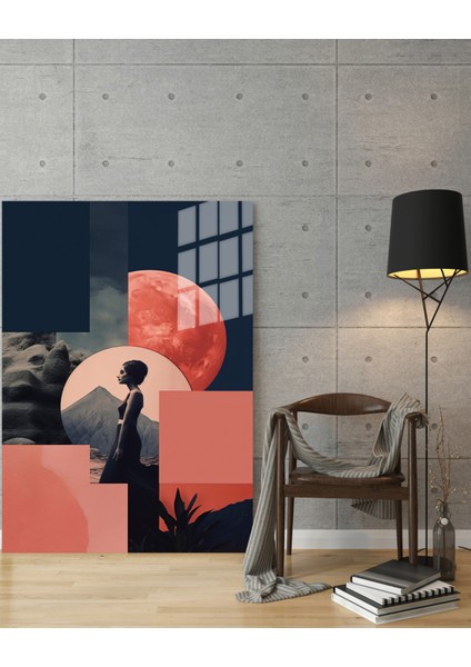Popart Digital Sanatlar,3d Dekoratif Baskı Cam Tablo 222