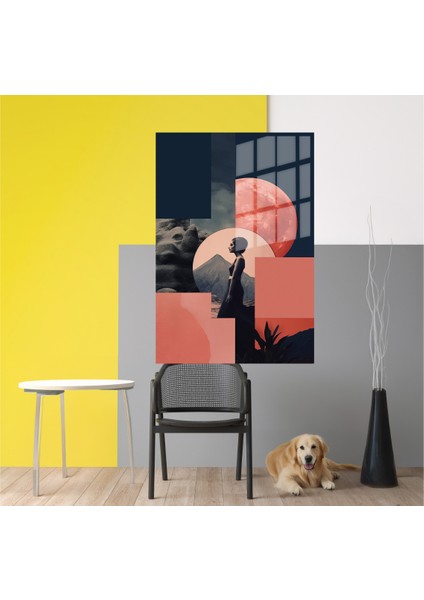 Popart Digital Sanatlar,3d Dekoratif Baskı Cam Tablo 222