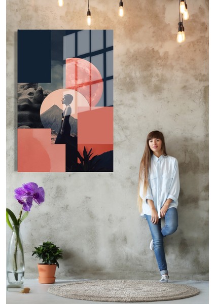 Popart Digital Sanatlar,3d Dekoratif Baskı Cam Tablo 222
