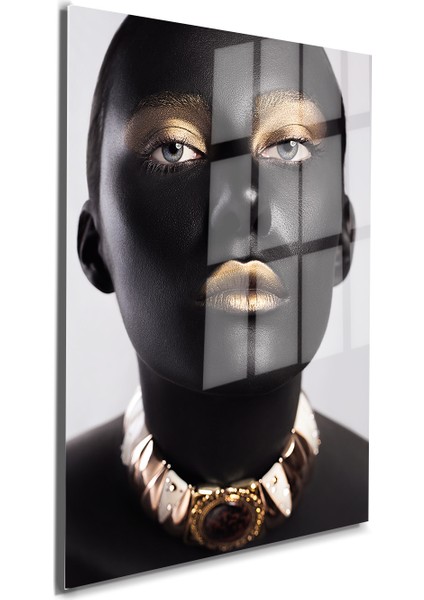 Creative Fashion 3d Dekoratif Baskı Cam Tablo 01