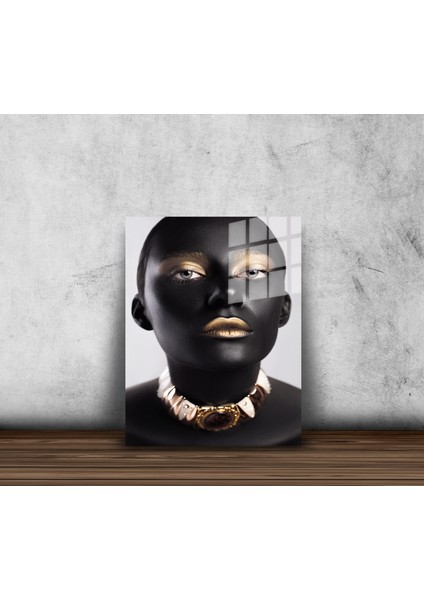 Creative Fashion 3d Dekoratif Baskı Cam Tablo 01