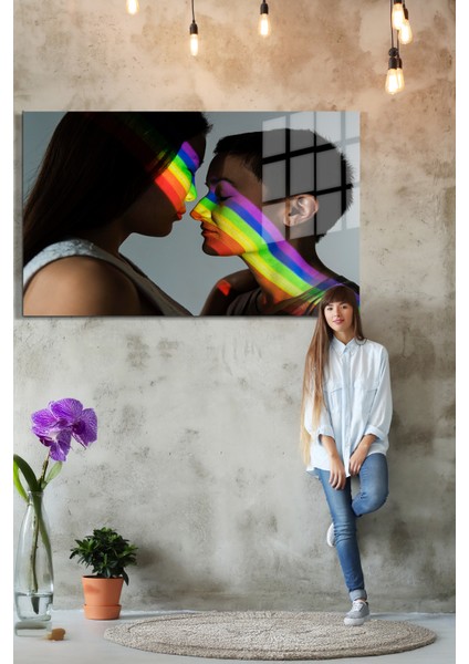 Popart Digital Sanatlar,3d Dekoratif Baskı Yatay Cam Tablo 18