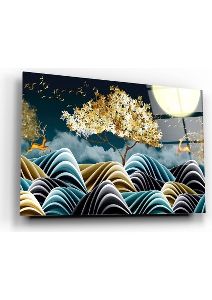 Gold Tema Cam Tablo | Hediyelik, Dekoratif, Ofis, Mutfak