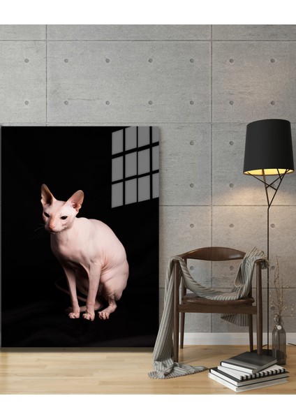 Eğlenceli Hayvanlar, Yapay Zeka Destekli, 3D Dekoratif Baskı Cam Tablo 104