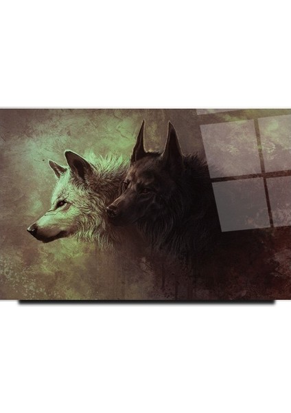 Kurtlar Cam Tablo | Hediyelik, Dekoratif, Ofis, Mutfak modelleri