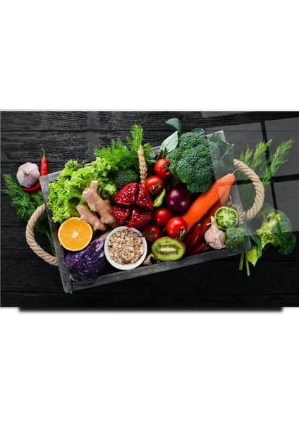 Sebzeler Cam Tablo | Hediyelik, Dekoratif, Ofis, Mutfak modelleri