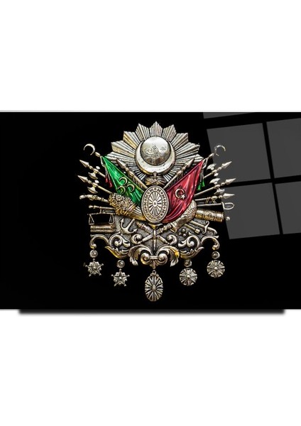 Osmanlı Tuğrası Cam Tablo | Hediyelik, Dekoratif, Ofis, Mutfak modelleri