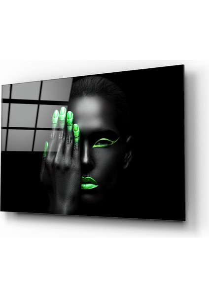 Neon Kadın Cam Tablo | Hediyelik, Dekoratif, Ofis, Mutfak fiyatları