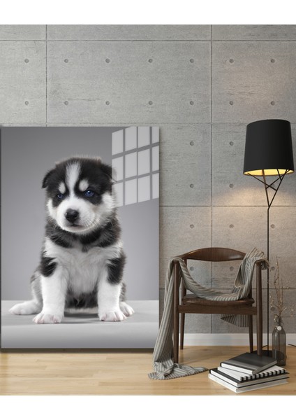 Eğlenceli Hayvanlar, Yapay Zeka Destekli, 3D Dekoratif Baskı Cam Tablo 45