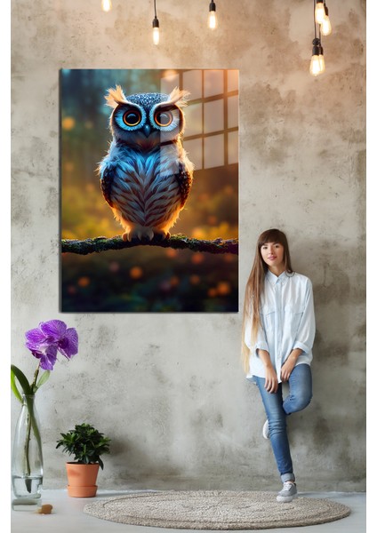 Eğlenceli Hayvanlar, Yapay Zeka Destekli, 3d Dekoratif Baskı Cam Tablo 279