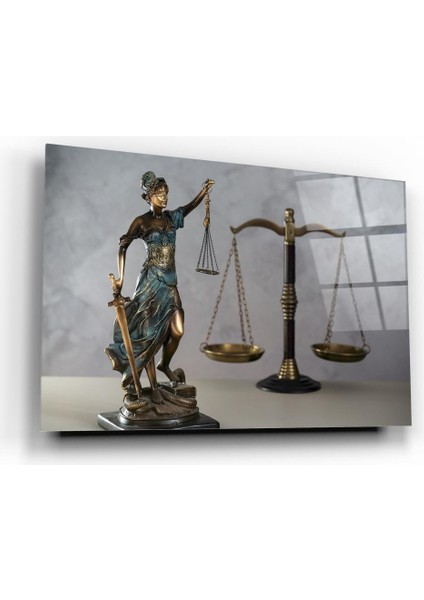 Themis Heykeli Cam Tablo | , Dekoratif, Ofis, Mutfak