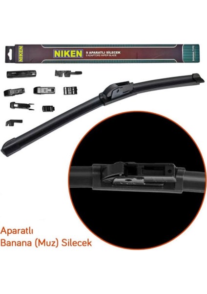 Silecek 430MM 9 aparatlı muz (Banana) Tip .Tayvan