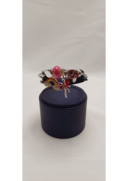 316 L Paslanmaz Çelik Kalpli -Yıldız -Gökkuşağı Çarmlı P/andora Bileklik fiyatları