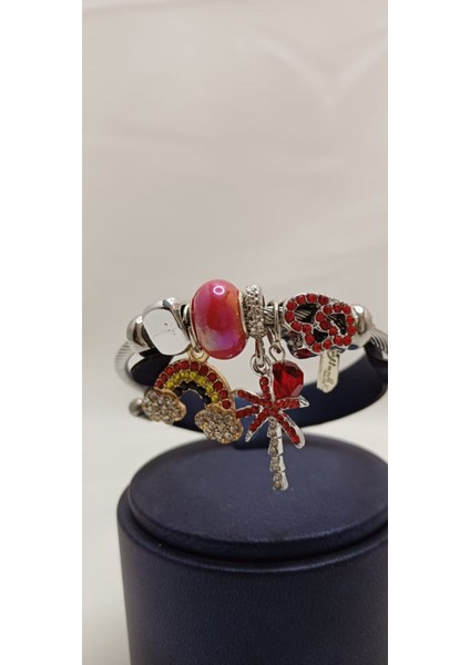 316 L Paslanmaz Çelik Kalpli -Yıldız -Gökkuşağı Çarmlı P/andora Bileklik fırsatları