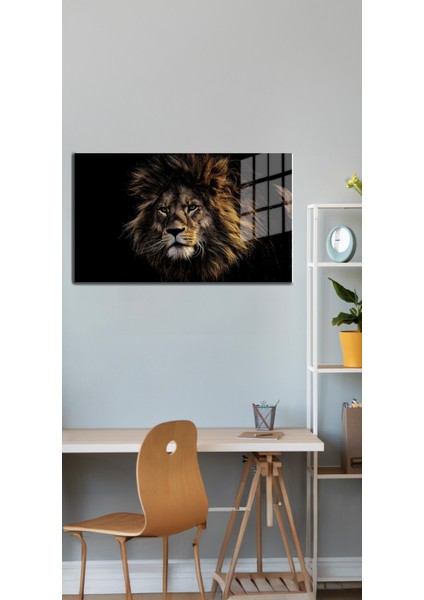 Eğlenceli Hayvanlar, Yapay Zeka Destekli, 3d Dekoratif Baskı Yatay Cam Tablo 58 indirimleri