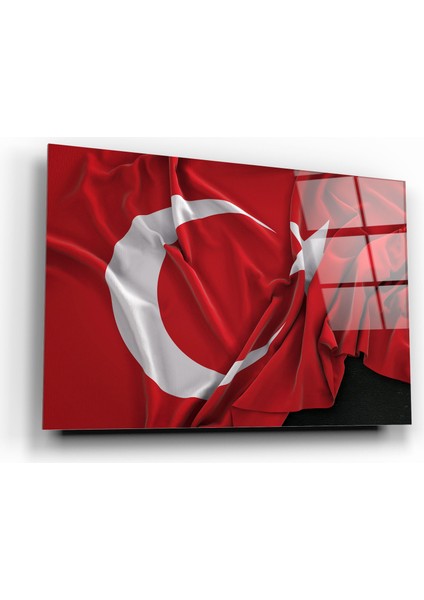 Türk Bayrağı Cam Tablo | , Dekoratif, Ofis, Mutfak