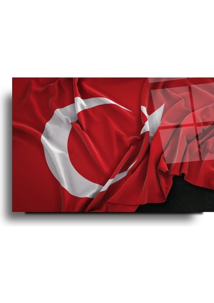 Türk Bayrağı Cam Tablo | , Dekoratif, Ofis, Mutfak