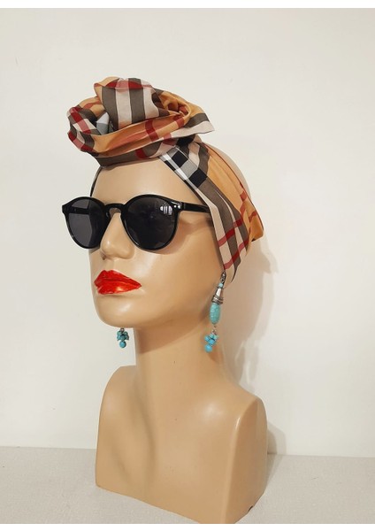 Telli Bandana Saç Aksesuarı Kadın Kumaş Toka fırsatları