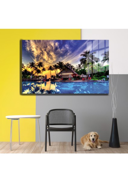 Şehirler Ve Manzaralar, Yapay Zeka Destekli, 3d Dekoratif Baskı Yatay Cam Tablo 451 modelleri