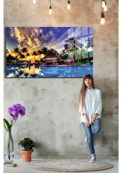 Şehirler Ve Manzaralar, Yapay Zeka Destekli, 3d Dekoratif Baskı Yatay Cam Tablo 451 fırsatları