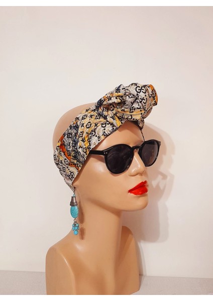 Telli Bandana Saç Aksesuarı Kadın Kumaş Toka fırsatları