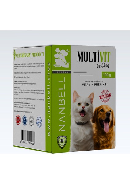 Multivit Vitamin Premiks Kedi & Köpek fiyatları