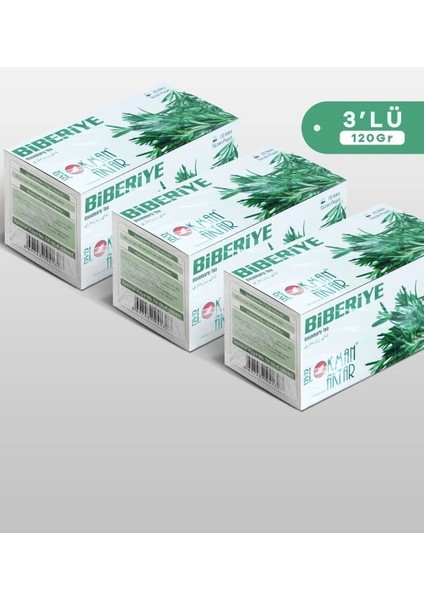 Biberiye Çayı 20 'li Süzen Poşet 3lü Set