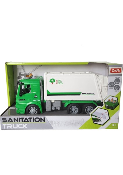 Ctoy oyuncak ışıklı Sesli Çöp KAMYONU CTOY-PY8920A