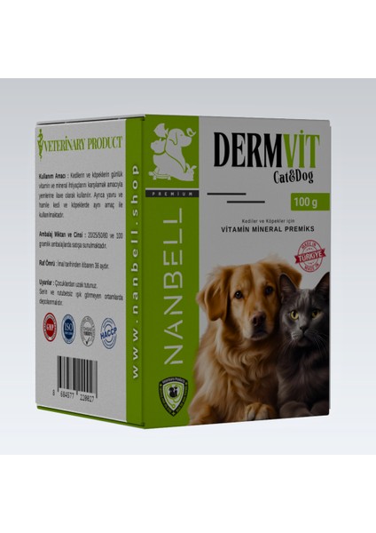 Dermvit Vitamin Mineral Premiks Kedi Kpek