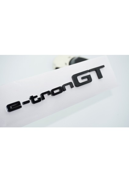 E-Tron Gt Bagaj Siyah Yazı Logo Audi Ile Uyumlu