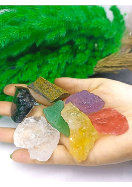 Tekno Trust Doğal Taş Ham Çakra Set (Sertifikalı)